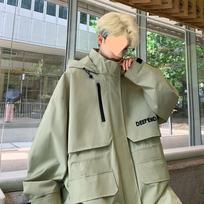 Autumn Trend Hong Kong Style New Jacket Loose Trench Coat S