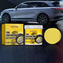 100g Auto Wheel Cleaner Paste Tire Protection Coating Solution Agent Tire Shine Applicator Cleaner for Car Motorcycle RV CHINA gray