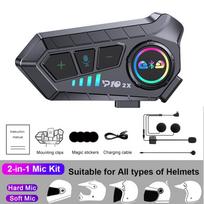 Motociklo domofonas „Bluetooth“ ausinės, šalmas dviem motociklininkams, domofonas, vandeniui atsparios, ausinės, domofonas „BT 5.3“