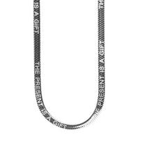 BELLA BOX Trend Hip Hop Vegan Chain Laser Letched Blade Necklace For Men's Daily Party Fashion Jewelry gray
