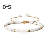 Women Bracelet with Tassel Adjustable Cord Natural Stone Smooth Mind Healing Calm Confidence Handcrafted Jewelry Thanksgiving Christmas Birthdays balta