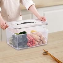 Maisto organizavimo konteineris su rankena virtuvės sandėliukui 4.5L white