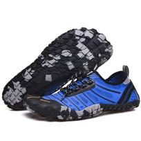 Fashion Men Women Water Barefoot Shoes Quick-drying Upstream Sports Sandals Comfortable Beach Shoes Couple Flat Wading Sneakers 36-46 36 mėlyna