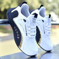Fashion New Men's Outdoor Sports Shoes Thick Sole Soft Sole Mesh Breathable Running Shoes Luxury Casual Men's Vulcanize Shoes sneakers 38 white