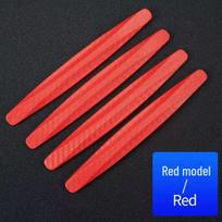 Priekinio ir galinio buferio anglies pluošto apsaugos nuo įbrėžimų juostelės mini 4 pieces raudona