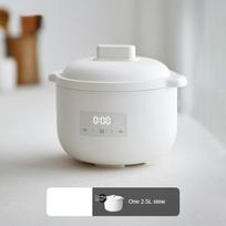 220V 2,5L Buitinė elektrinė troškinimo puodas košės desertas kūdikių maistui virimo puodas Multi Cooker Lėtas troškintuvas