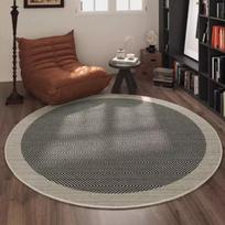 Blanket Classic Round Room Bedside Living Room Study Sofa Coffee Table Washer Velvet Dirt Resistant Non-slip Blanket 1000MMX1000MM gray