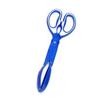 Pet Pooper Scooper Scissors Picker Long Handle Portable Dog Poop Collector Tongs mėlyna