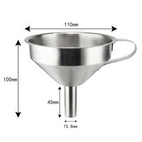 Virtuvės piltuvėlis Nerūdijančio plieno piltuvėlis su nuimamu filtru Metalinis piltuvėlis buteliui pildyti Aliejus Skystis Maistas Virtuvės reikmenys gray