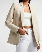 Genuine Lambskin Stylish Cream Women's Blazer Leather Handmade New Casual Formal S kreminė