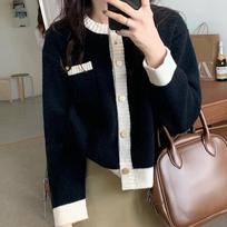 Autumn New Vintage O Neck Knitted Sweater Cardigans Women Elegant Casual Solid Loose Outer Knitted Cardigan Coat Women Fashion Winter Sweaters 25535 One Size juoda