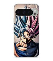 Case - MANIACASE - Google Pixel 9 Pro - Dragon Ball Z - Goku SSJ - Soft Silicone juoda