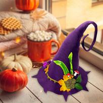 Halloween Witch Hat, Creative Wizard Hat for Masquerade,