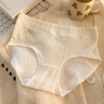 7A class baby cotton underwear girls' antibacterial pure cotton crotch skin friendly high waist triangular underwear Panties XL beige