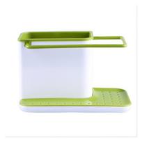Kitchen Plastic Storage Drain Rack Towel Rack Rag Rack Sponge Cleaning Ball Storage Rack Kitchen Organizer ADM žalia