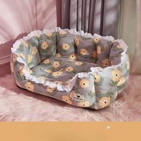 Katės lovelė  Katės lovelė  Šuns čiužinys  Keturių sezonų šuns lovelė  Naminių gyvūnėlių vasaros reikmenys M 53*41*26cm gray