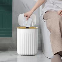 12/15L Fashion Home Kitchen Bathroom Smart Sensor Trash Can Household Automatic Electronic Trash Can Kitchen Waste Bin Trash Can gray