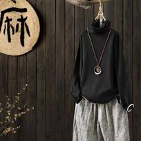 Women's Autumn and Winter Plus Velvet Turtleneck Double-sided German Velvet Loose Top T-shirt XXXXL juoda