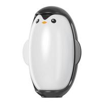 1/2Pcs Penguin Shape Lint Roller Ball Reusable Pet Hair Remover Compact Travel-Friendly white