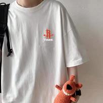 Short-sleeved T-shirt Men's Tide Brand Trend Loose and Simple Student Summer Half-sleeved Round Neck Top XXXL