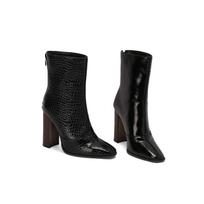 Krazing Pot Polyurethane Autumn Winter Shoes 47 Size 48 Size 49 Size 50 Chelsea Boots Round Toe Zipper Keep Warm Ankle Boots 34 juoda