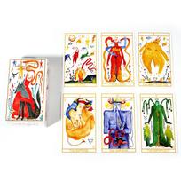10,3*6 cm Lilifer Tarot 78 Cps iliustracija buvo intuityviai nutapyta rankomis akvarelėmis pagal Rider Waite sistemą beige