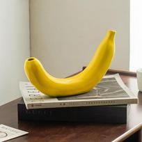 Bananų servetėlių dėžutės dekoracija Kūrybinga valgomojo stalo keraminė servetėlių laikymo dėžutė Lengva prabanga Namų virtuvės servetėlių laikiklis yellow
