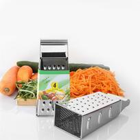 Mini 4 pusių rankinis daržovių vaisių spiralinis pjaustytuvas smulkintuvas pjaustyklė sūrio tarka smulkintuvas pjaustyklė virtuvės įrankiai prietaisas virtuvė CHINA orange