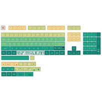 128Key PBT Keycap Set for Mechanical Keyboards  PBT Material Thickened Wall DA Profile Anti Grease Coating