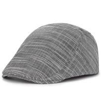 Vintage Plaid Flat Cap Unisex Lightweight Beret Newsboy Hats Classic British Style Duckbill Cap for Women & Men adjustable