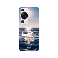 Coque - MANIACASE - Huawei P60 Pro - Souple - Nike logo - Blanc - Mer et soleil balta