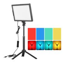 Desktop LED Video Light 15W LED Fill Light Panel with Tripod Light Stand Conference Lighting juoda