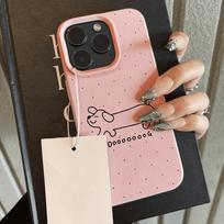 Oda primenantis telefono dėklas iPhone 11 13 16 Pro Max iPhone XR XS Max 14 15 Pro Max 12 13 Pro Max 16 Plus 13 Pro 14 Pro, animacinis, dažytas, makarono spalvų iPhone 16 Pro Max rožinė