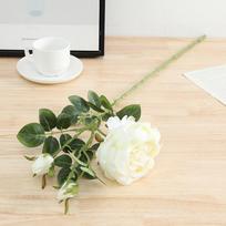 4 vnt. 80 cm dirbtinės rožių gėlės, netikros rožės su ilgomis koteliais, realistiškos dirbtinės rožės, vestuvinė puokštė, vestuvėms, gėlių šventei, namų stalo dekoravimui balta