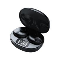 Miego ausinės SM02 Itin plonos Mini Pusiau į ausį įdedamos Bluetooth ausinės Patogios dėvėti juoda