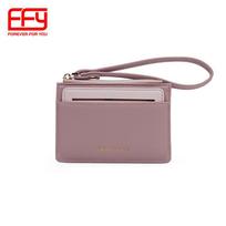 Chaobang Multifunctional Card Holder and Clutch: Detachable, Dual-Use, Large-Capacity Coin Purse rožinė