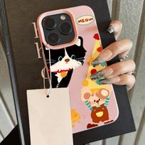Telefono dėklas, skirtas „iPhone 11 13 XR XS Max“ dėklas iPhone 16 Pro Max rožinė