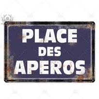 – Plaque décorative en métal Vintage français rétro, décor mural de Bar Club, peinture  fer 11.8x15.7inch