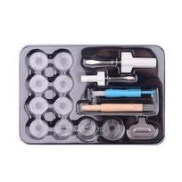 15pcs Sewing Tool Set Multi Functional Core Inserter Threader Shuttle Core Inserter Screwdriver Sewing Machine Tool Kit gray