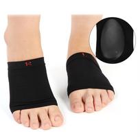 Silicone Feet Foot Support Cushion Elastic Shoe Insoles Pads (L) beige