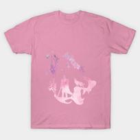 T Shirt Women Wolf Abstract Design Harajuku Print Kawaii Tshirt Summer Short Sleeve Female T-Shirt Top Tee S rožinė