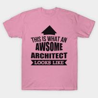 T Shirt Women This Is What An Awsome Architect Looks Like Tshirt Harajuku Print Kawaii Tshirt Summer Short Sleeve Female T-Shirt Top Tee S rožinė