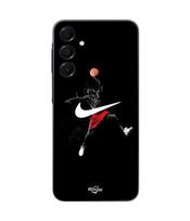 Case for Samsung Galaxy A16 nike jordan logo black background Maniacase juoda