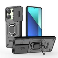 For Xiaomi Redmi Note 13 4G Case Magnetic Ring Stand Armor Phone Cases for Redmi Note13 4G Camera Protection Back Cover Fundas For Redmi Note 13 4G blue