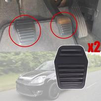 2 vnt. 6789917 Automobilio stabdžio sankabos pedalo guminis dangtelis Ford Transit MK6 MK7 2000 - 2004 Focus 1998 - 2005 Fiesta 2001 - 2008 gray