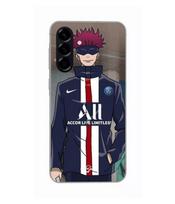 Case - Maniacase - Samsung Galaxy A26 - Silicone - Black - Paris Saint Germain anime juoda