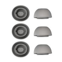 Minkštas patvarus silikoninis ausų kištukas, skirtas Galaxy Buds 3Pro, užtikrinantis optimalią triukšmo izoliaciją ir patogų ausų antgalių keitimą L balta