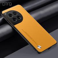 For OnePlus 12 Case Leather Pattern Case for OnePlus 12R Coque Funda Shockproof Luxury Leather Case for OnePlus 12 OnePlus 12 geltona