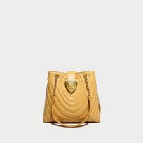 Rankinė Moteriška Crossbody Rankinė Retro Natūralios Odos Pečių Rankinė Madinga Moteriška Rankinė geltona