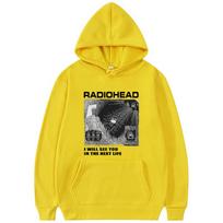 Radiohead Šiaurės Amerikos Turas Džemperis Vyrams Koncertiniai Džemperiai Vyrams Moterims Džemperis su Gaubtu Vyriškas Laisvas Sportinis Kostiumas S